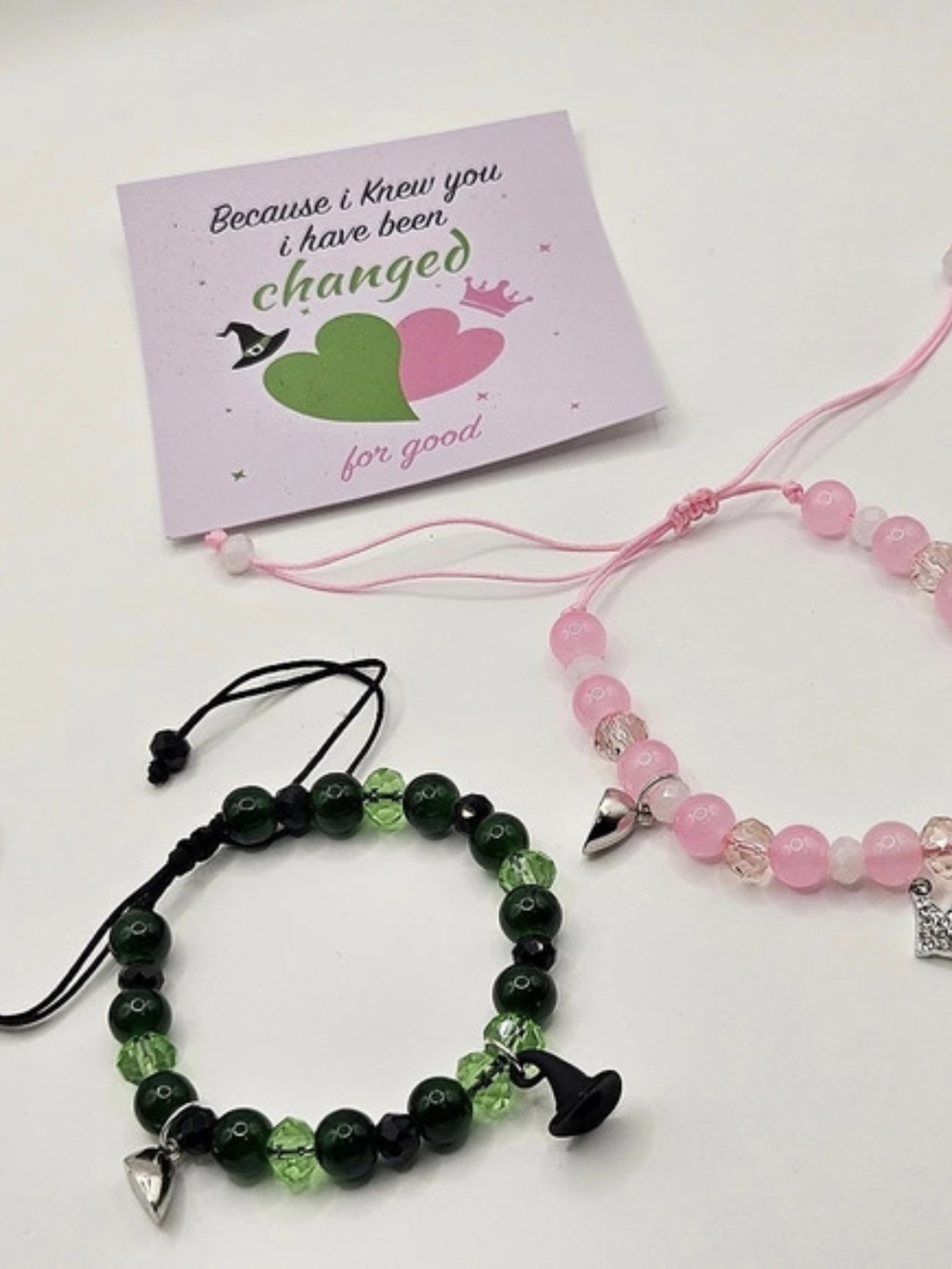 Wicked Friendship Matching Bracelets Set Glinda And Elphaba